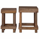vidaXL Növényállvány 2 pcs Barna 70 x 11 x 27 cm Mahagóni fa