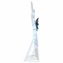 vidaXL LED rénszarvasok 5 pcs Ezüst szövet