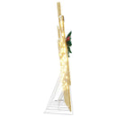 vidaXL LED rénszarvasok 7 pcs Arany szövet