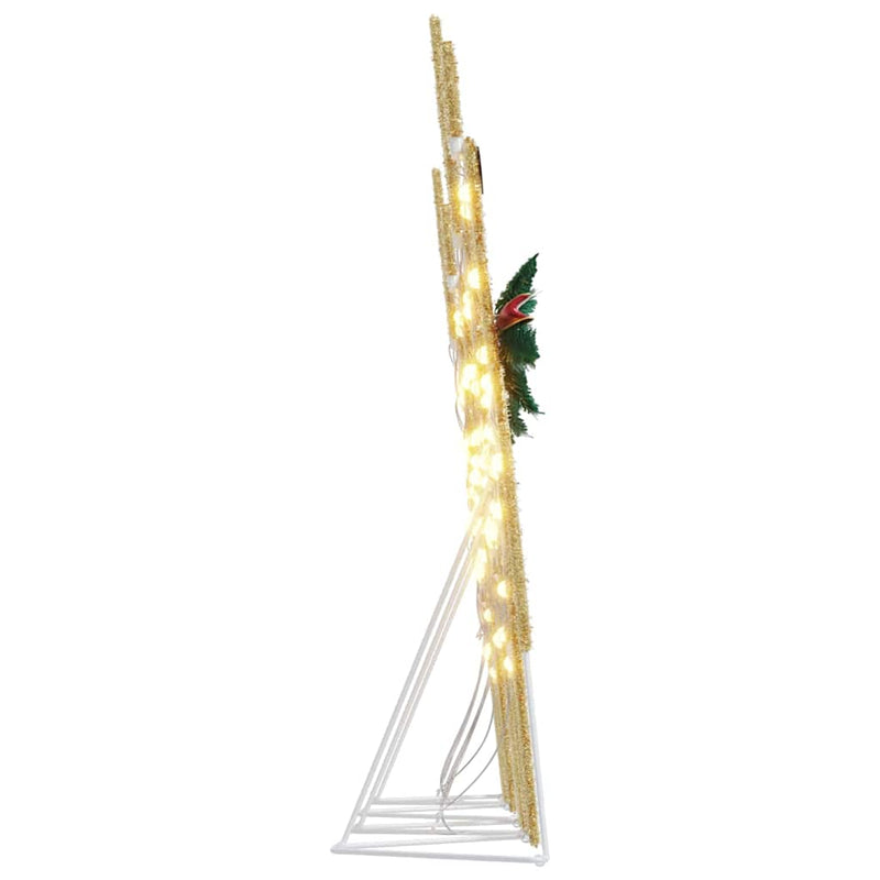 vidaXL LED rénszarvasok 4 pcs Arany szövet