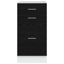 vidaXL Konyhai alsó szekrény Riga Fekete tölgy 40 x 46 x 81,5 cm