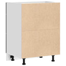 vidaXL Konyhai alsó szekrény Riga Fekete tölgy 60 x 46 x 81,5 cm