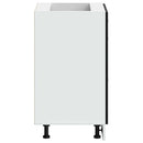 vidaXL Konyhai alsó szekrény Riga Fekete tölgy 60 x 46 x 81,5 cm