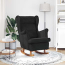 vidaXL Hintaszék párnával Fekete 92 x 71 x 100 cm Furnér