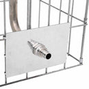 vidaXL Gabion Oszlop Ezüst 25 x 25 x 50 cm Rozsdamentes acél