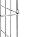 vidaXL Gabion Oszlop Ezüst 25 x 25 x 50 cm Rozsdamentes acél