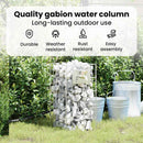 vidaXL Gabion Csap Ezüst 26 x 25 x 50 cm Rozsdamentes acél