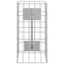 vidaXL Gabion Oszlop Ezüst 25 x 25 x 50 cm Rozsdamentes acél