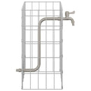 vidaXL Gabion Oszlop Ezüst 25 x 25 x 50 cm Rozsdamentes acél