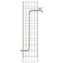 vidaXL Gabion Csap Ezüst 25 x 25 x 100 cm Rozsdamentes acél