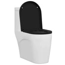 vidaXL WC ülőke Állítható Fekete 48 x 36,5 x 4,5 cm Polipropilén
