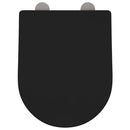 vidaXL WC ülőke Fekete 48 x 36.5 x 4.5 cm Polipropilén