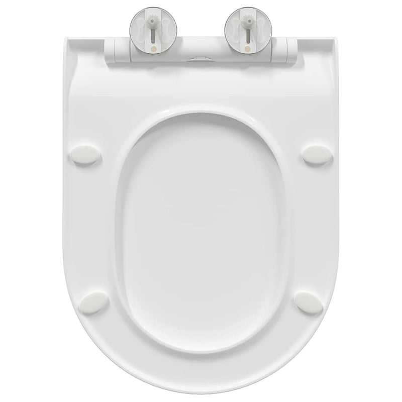 vidaXL WC Ülőkéhez Alkalmas Fehér 50 x 36 x 5 cm Polipropilén