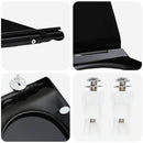 vidaXL WC Ülőkéhez Alkalmas Fekete 50 x 36 x 5 cm Polipropilén