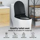 vidaXL WC ülőke Állítható Fekete 50 x 36,5 x 5 cm Polipropilén