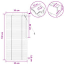vidaXL Zsaluzia Tölgy hatás 55 x 130 cm 35 mm Masszív Paulownia fa
