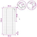 vidaXL Zsaluzia Tölgy hatás 60 x 130 cm 35 mm Masszív Paulownia fa