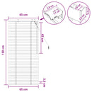 vidaXL Zsaluzia Tölgy hatás 65 x 130 cm 35 mm Masszív Paulownia fa