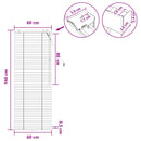 vidaXL Zsaluzia Tölgy hatás 60 x 160 cm 35 mm Masszív Paulownia fa