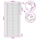 vidaXL Zsaluzia Tölgy hatás 100 x 250 cm 35 mm Masszív Paulownia fa