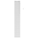 vidaXL Zsaluzia Fehér 50 x 250 cm 35 mm Masszív Paulownia fa