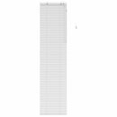 vidaXL Zsaluzia Fehér 65 x 250 cm 35 mm Masszív Paulownia fa