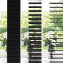 vidaXL Zsaluzia Fekete 55 x 130 cm 35 mm Masszív Paulownia fa