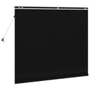 vidaXL Zsaluzia Fekete 140 x 130 cm 35 mm Masszív Paulownia fa