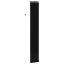 vidaXL Zsaluzia Fekete 45 x 250 cm 35 mm Masszív Paulownia fa