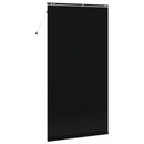 vidaXL Zsaluzia Fekete 130 x 250 cm 35 mm Masszív Paulownia fa