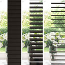 vidaXL Zsaluzia Sötét Barna 110 x 130 cm 35 mm Masszív Paulownia fa