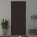vidaXL Zsaluzia Sötét Barna 110 x 250 cm 35 mm Masszív Paulownia fa