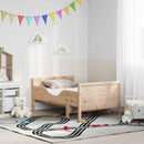 vidaXL Ágykeret kihúzható matraccal Barna 80 x 200 cm Tömör fenyőfa