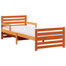vidaXL Ágykeret kihúzható matraccal Barna 80 x 200 cm Tömör fenyőfa
