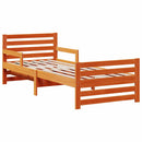 vidaXL Ágykeret kihúzható matraccal Barna 80 x 200 cm Tömör fenyőfa