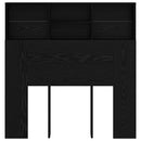 vidaXL Fejhajtó szekrény Fekete tölgy 100 x 19 x 103,5 cm Faanyag