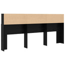 vidaXL Fejhajtó szekrény Fekete tölgy 220 x 19 x 101,5 cm Faanyag
