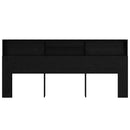 vidaXL Fejhajtó szekrény Fekete tölgy 220 x 19 x 101,5 cm Faanyag