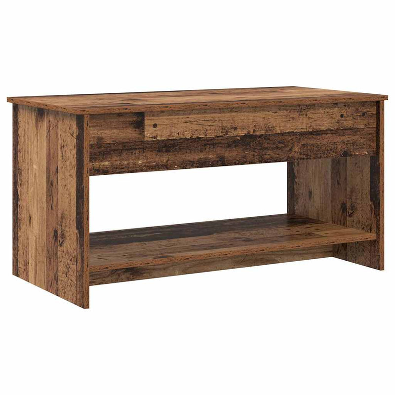 vidaXL Dohányzóasztal Régi fa 102 x 50 x 52.5 cm Faanyag