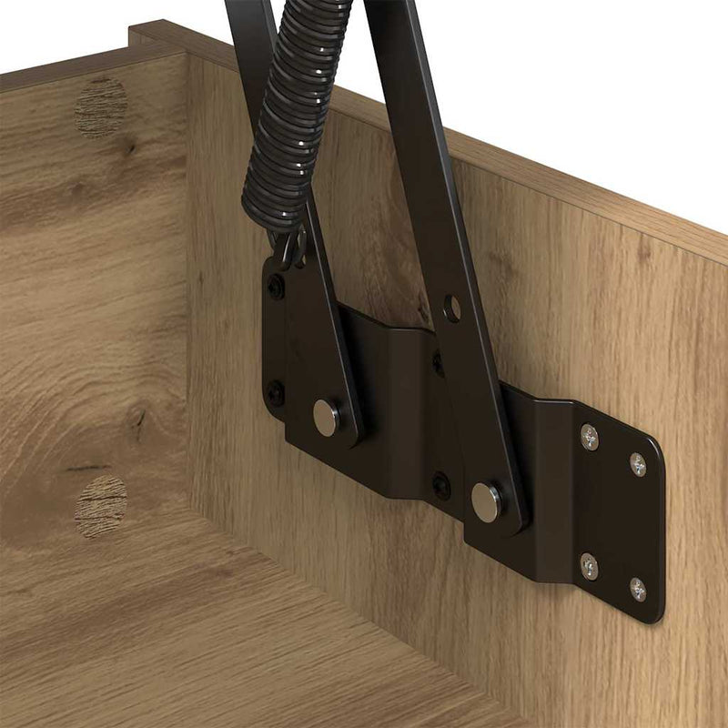 vidaXL Dohányzóasztal kézműves tölgy 102 x 50 x 52.5 cm Faanyag