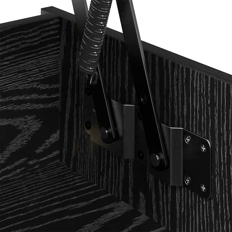 vidaXL Dohányzóasztal Musta tammi 80 x 50.5 x 41.5 cm Faanyag