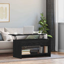 vidaXL Dohányzóasztal Fekete tölgy 80 x 50,5 x 41,5 cm Faanyag