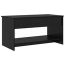 vidaXL Dohányzóasztal Fekete tölgy 80 x 50,5 x 41,5 cm Faanyag