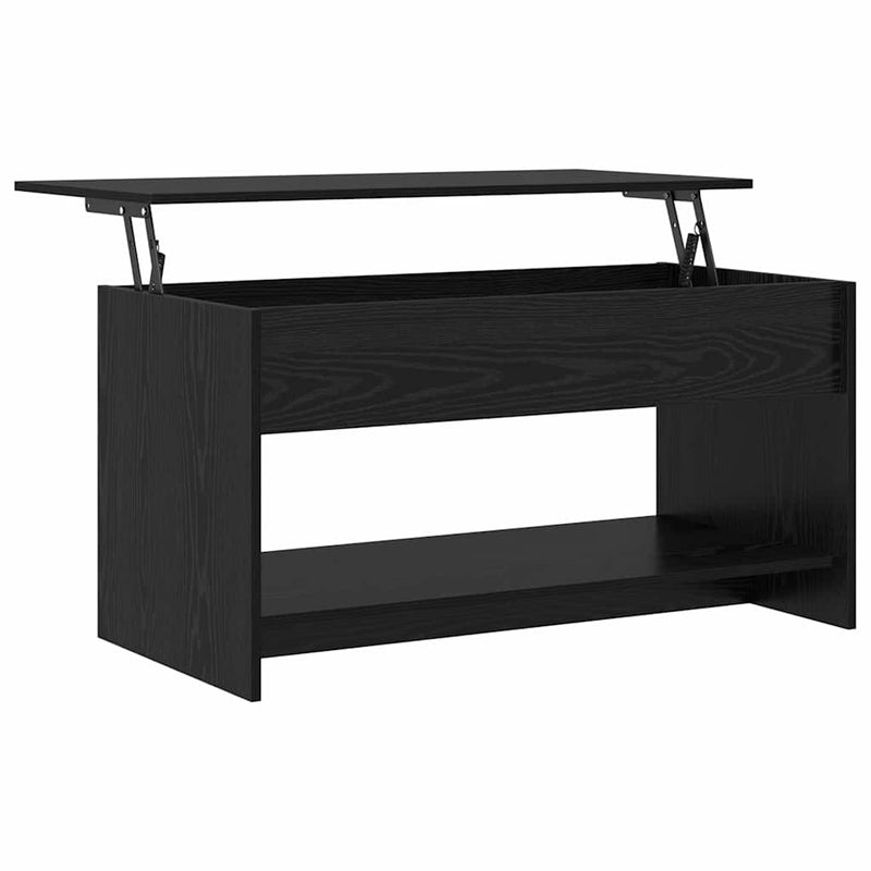 vidaXL Dohányzóasztal Musta tammi 80 x 50.5 x 41.5 cm Faanyag