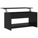 vidaXL Dohányzóasztal Fekete tölgy 80 x 50,5 x 41,5 cm Faanyag