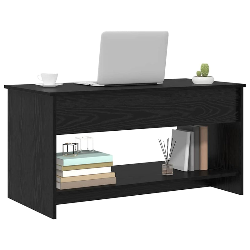vidaXL Dohányzóasztal Musta tammi 80 x 50.5 x 41.5 cm Faanyag