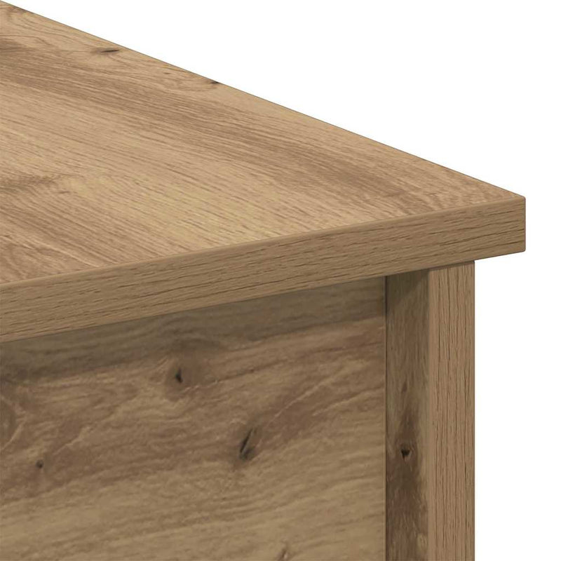 vidaXL Dohányzóasztal kézműves tölgy 80 x 50,5 x 42,5 cm Faanyag