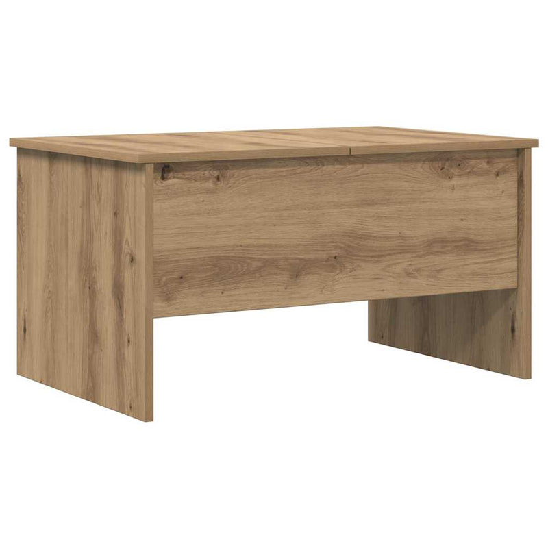 vidaXL Dohányzóasztal kézműves tölgy 80 x 50,5 x 42,5 cm Faanyag