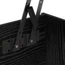 vidaXL Dohányzóasztal Fekete tölgy 102 x 50,5 x 46,5 cm Faanyag