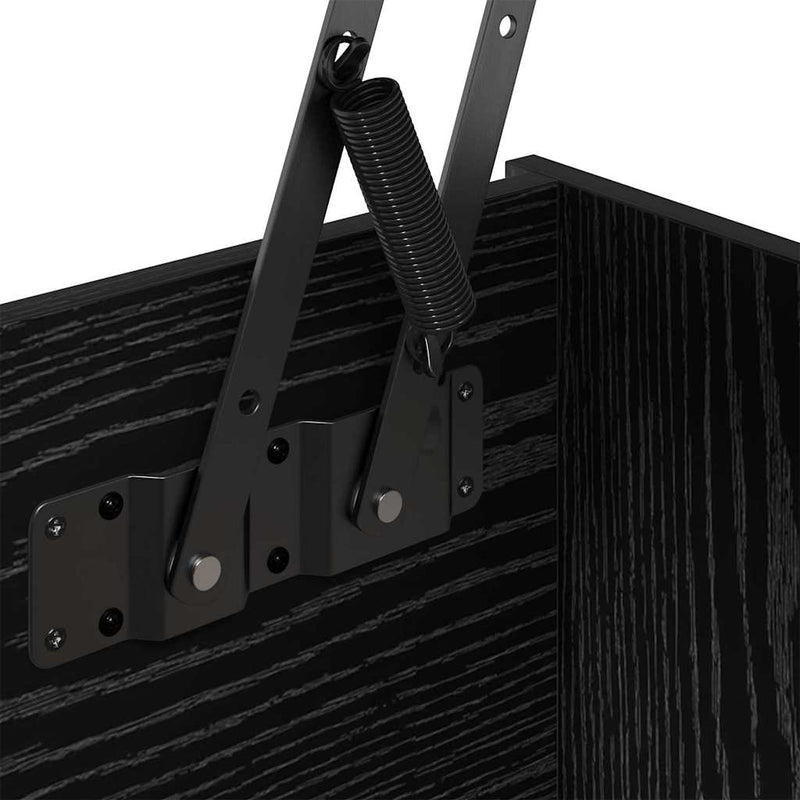 vidaXL Dohányzóasztal Fekete tölgy 102 x 50,5 x 46,5 cm Faanyag